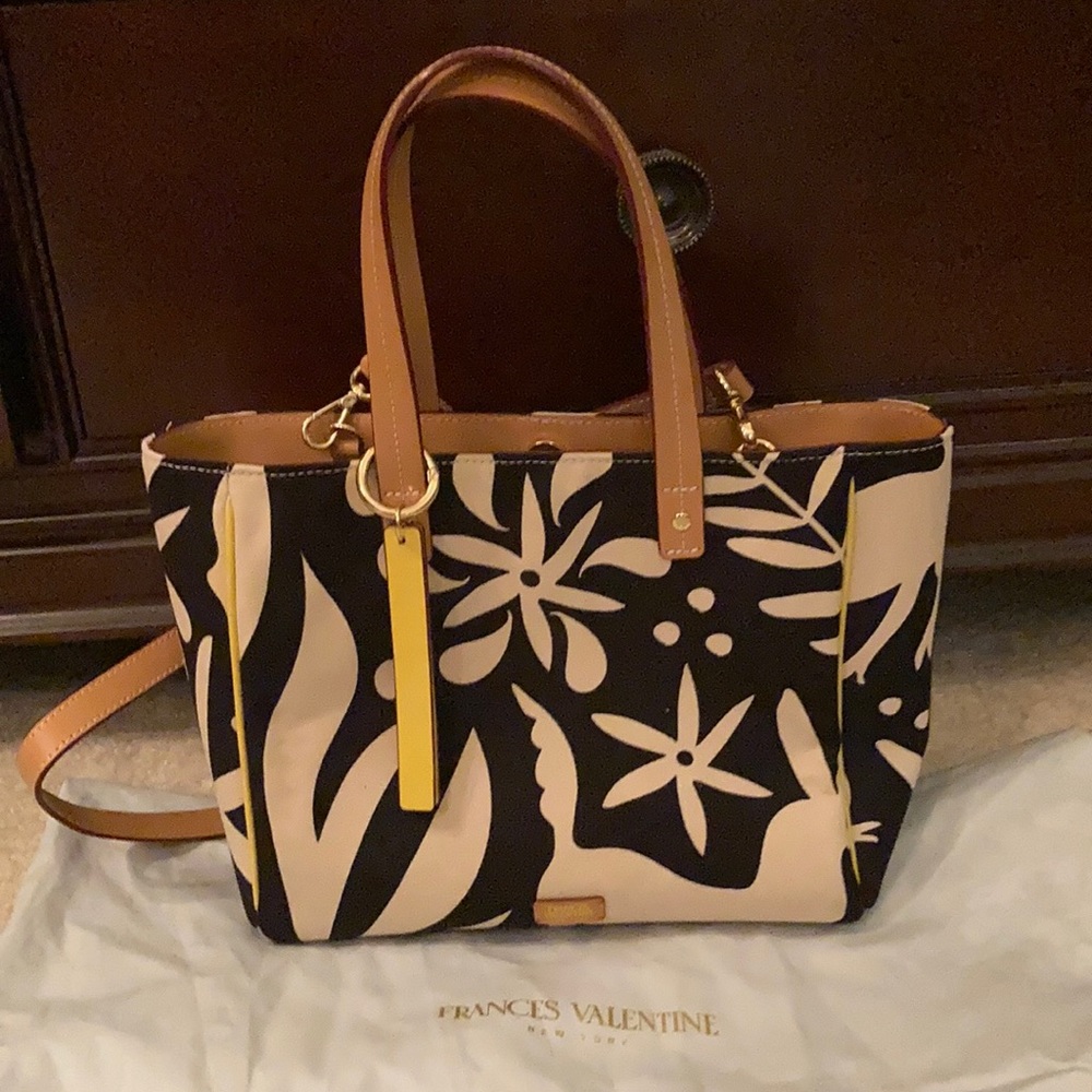 Frances Valentine Black And White Tote